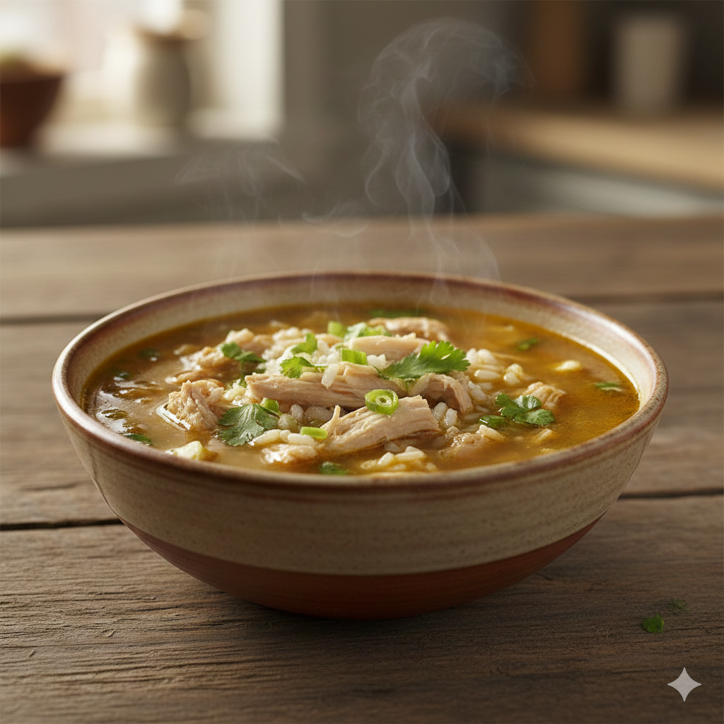 Sopa de Arroz de Gallina - El Fogón Gourmet